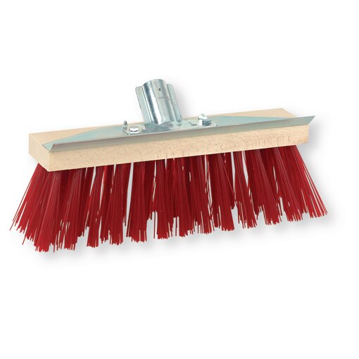 Balai cantonnier avec grattoir fibre PVC 32 cm douille galvanisée Ø 28 mm